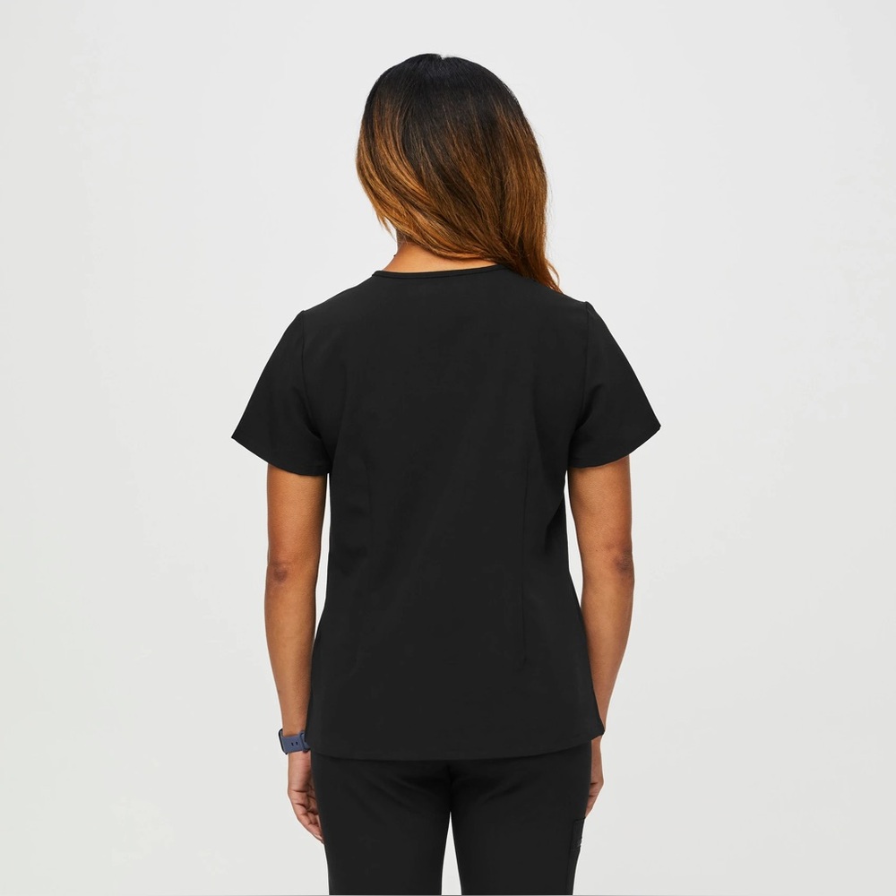 Figs Catarina One-Pocket Scrub Top in Black. Size XXS - Picture 3 of 10